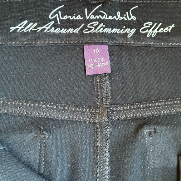 Gloria Vanderbilt Straight Leg Pants W Detailed Sequence On Back Pockets SZ 10 - Picture 8 of 13